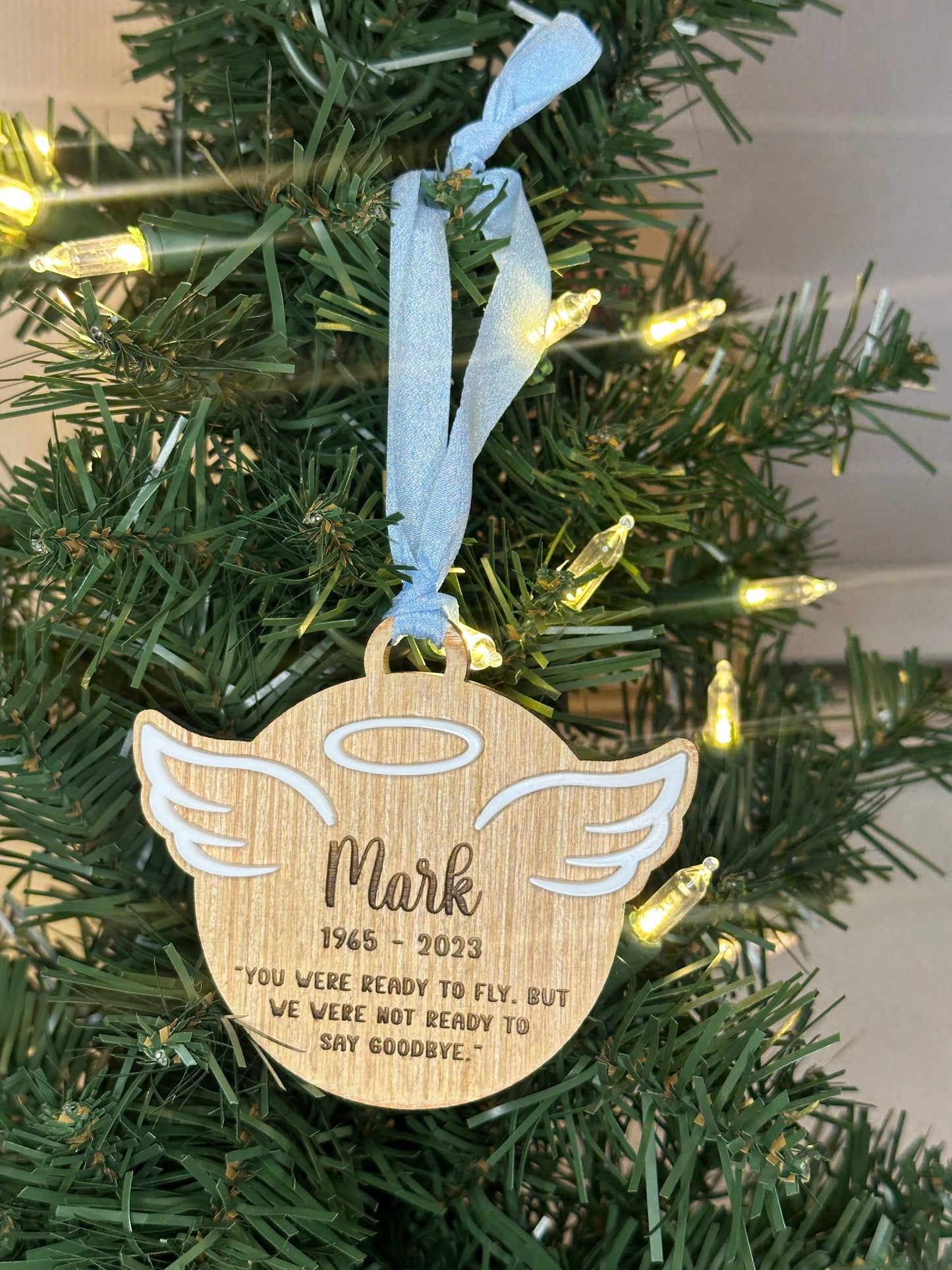 Personalized Angel Wings Ornament