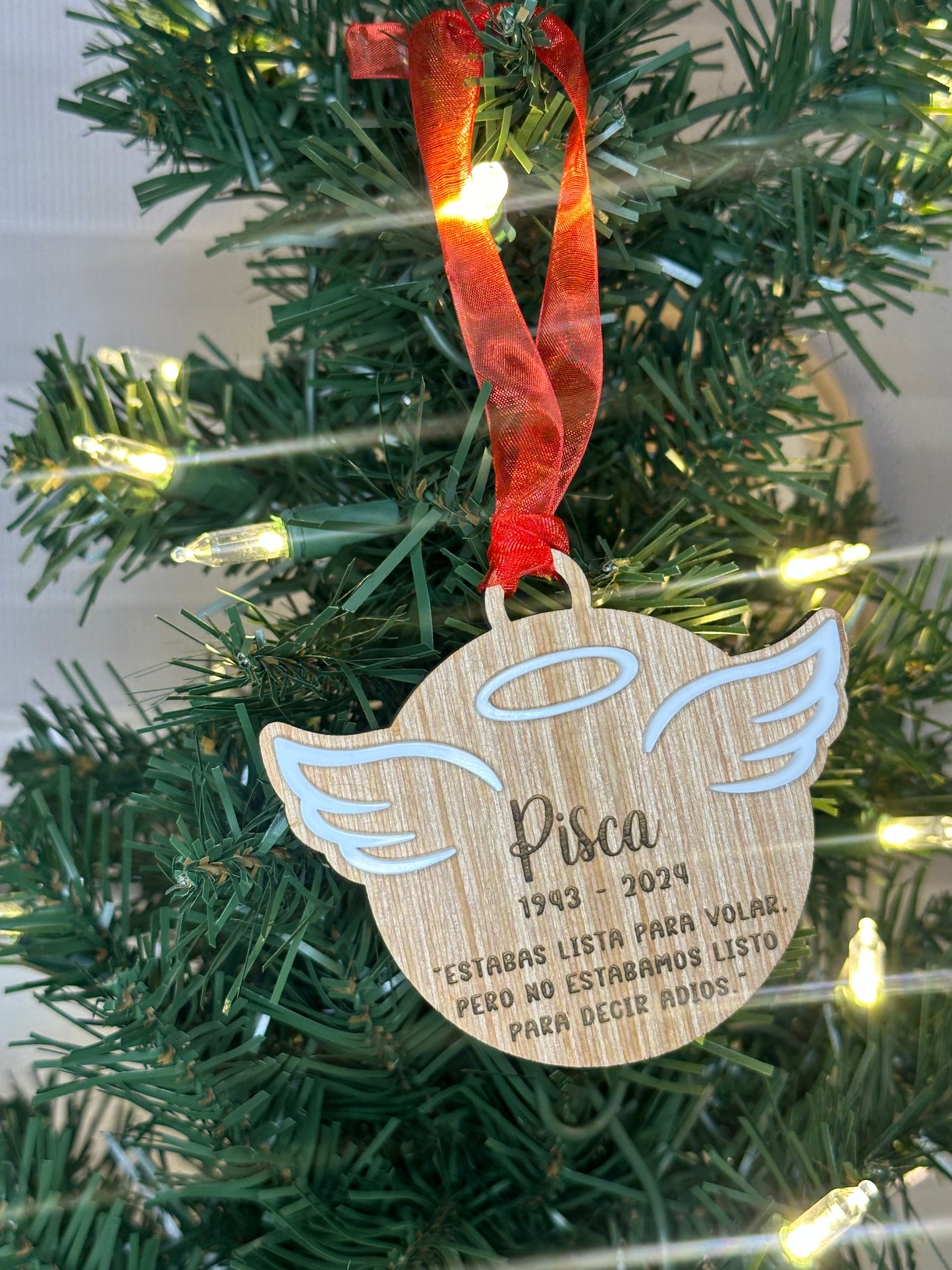 Personalized Angel Wings Ornament