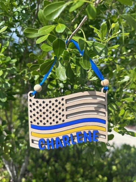 First Responders Flag Ornament Collection