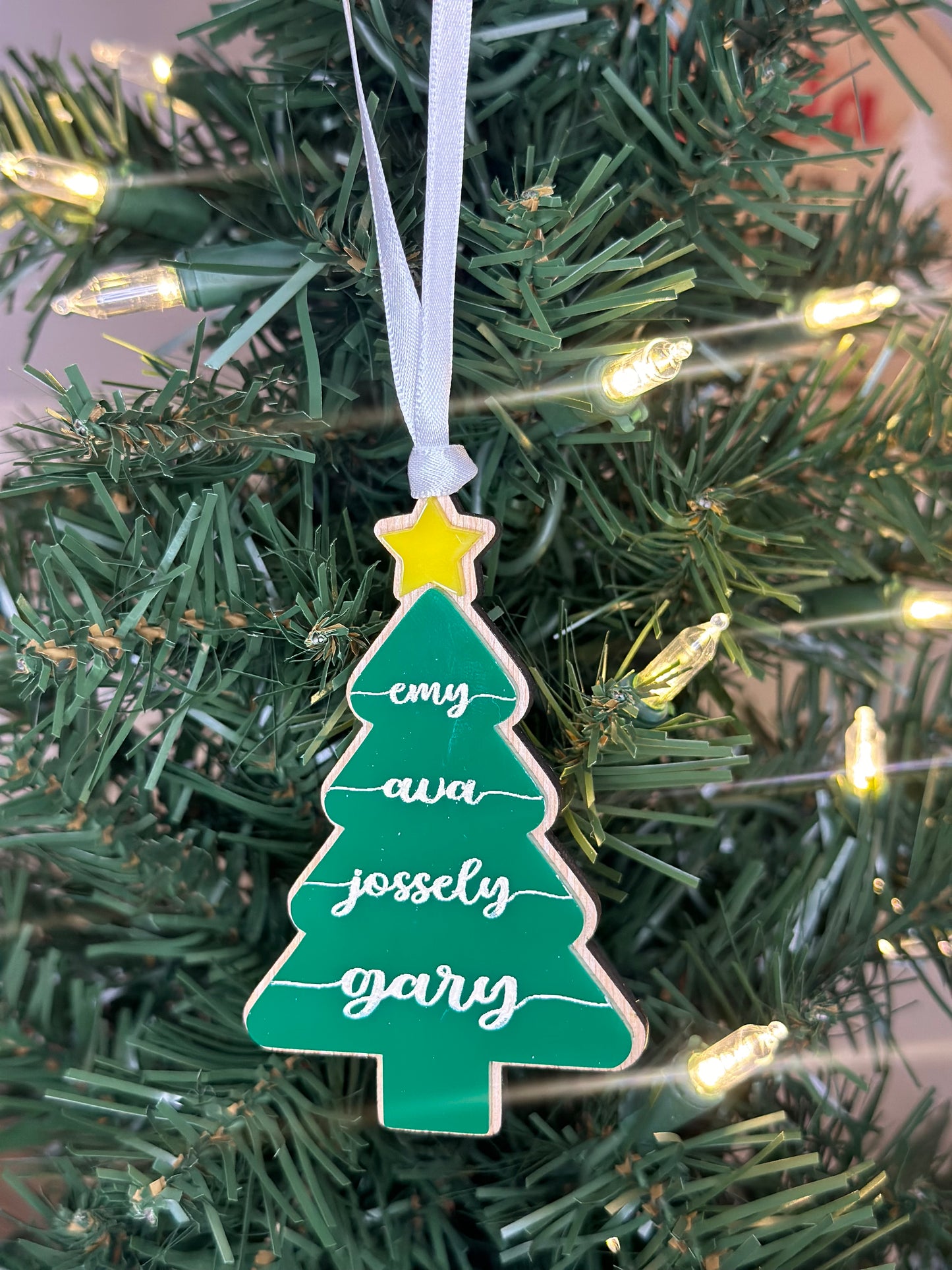 Family Names Christmas Tree Ornaments