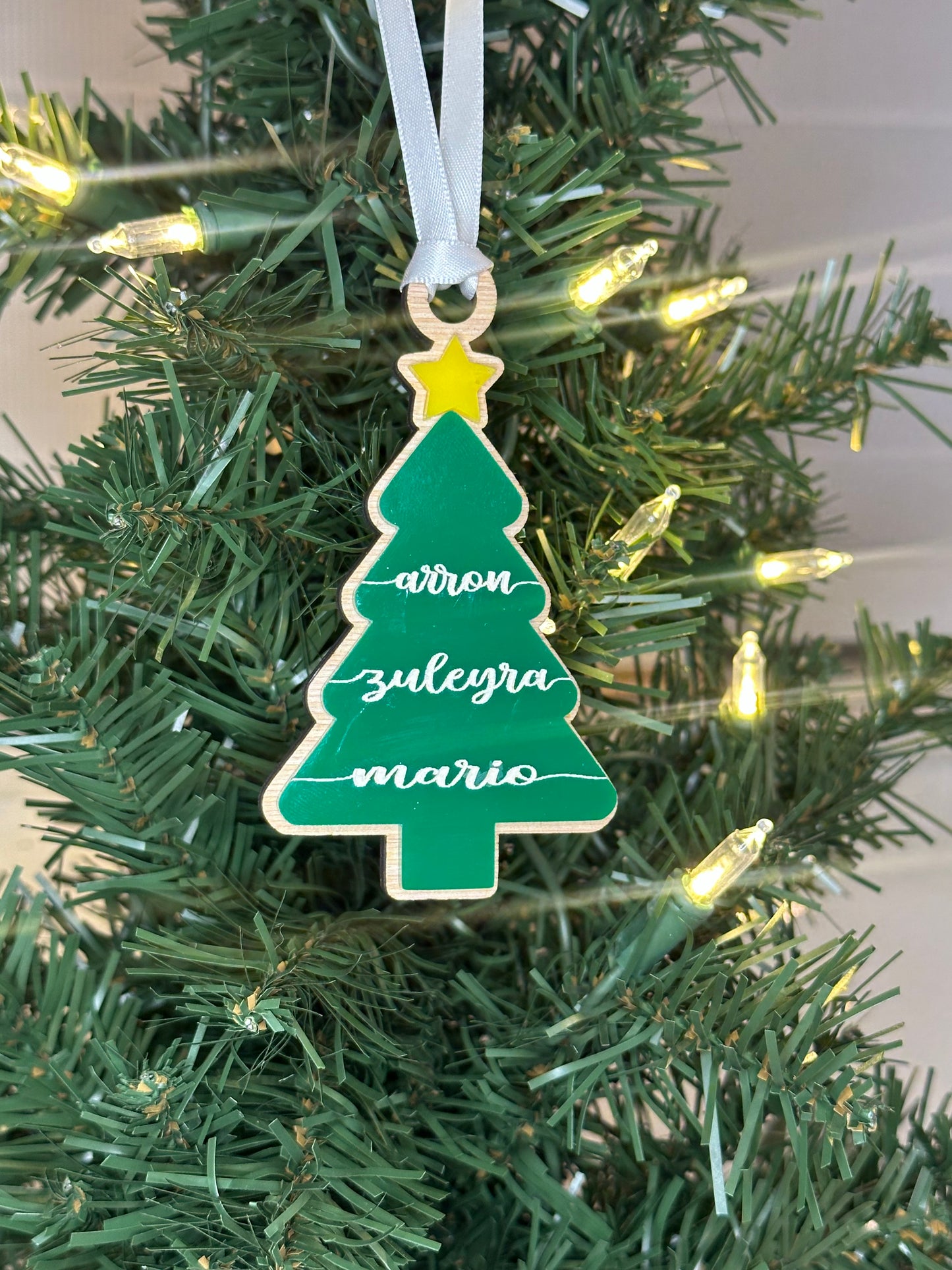 Family Names Christmas Tree Ornaments