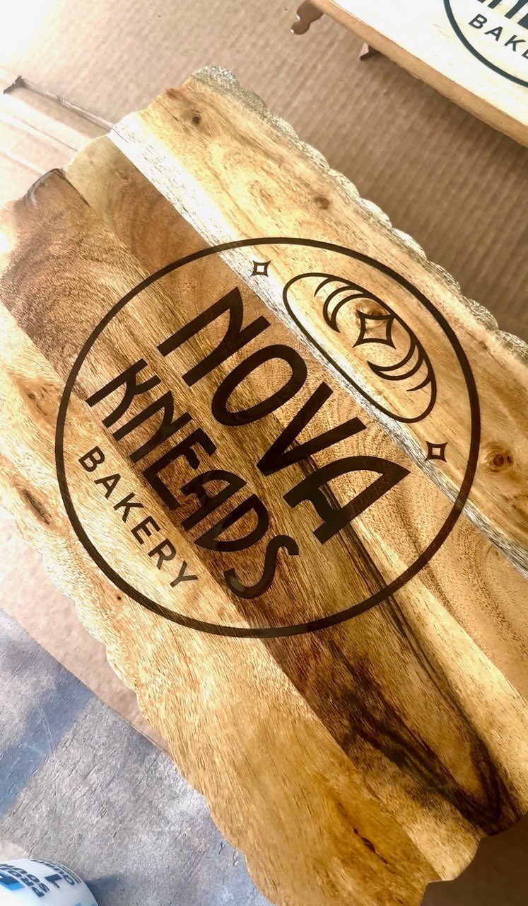 Cutting Board with Resin