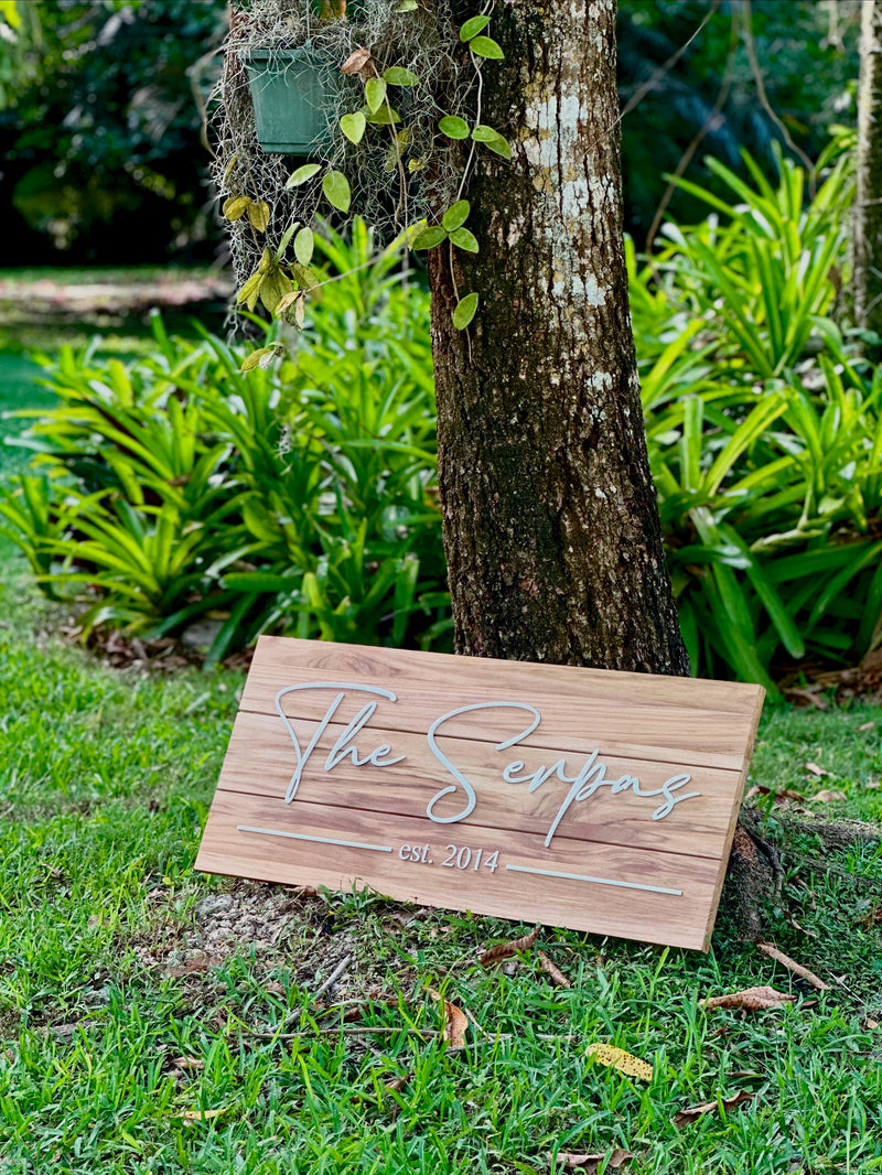 The Serpas Last Name Sign