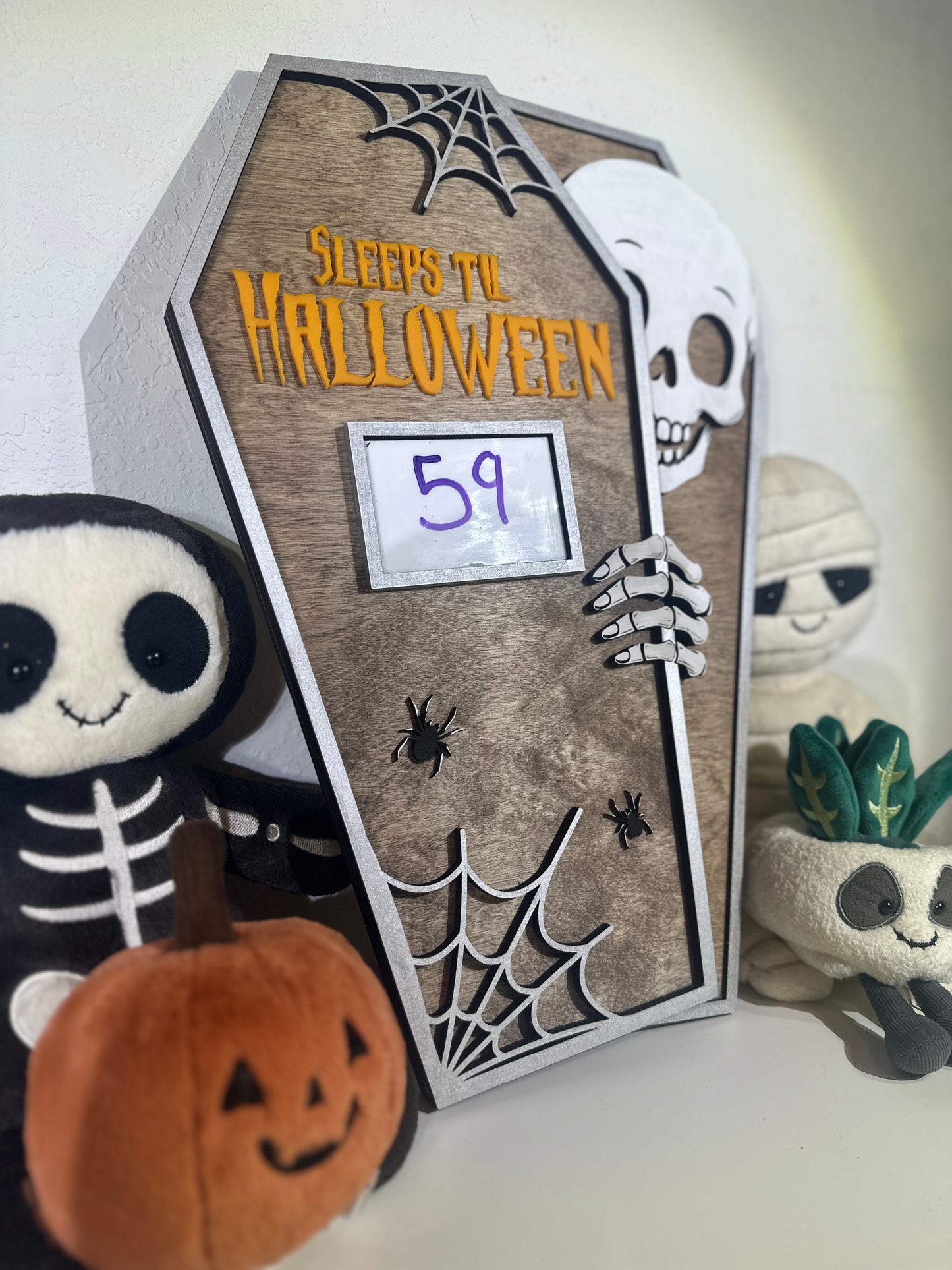 Skeleton Coffin Halloween Countdown