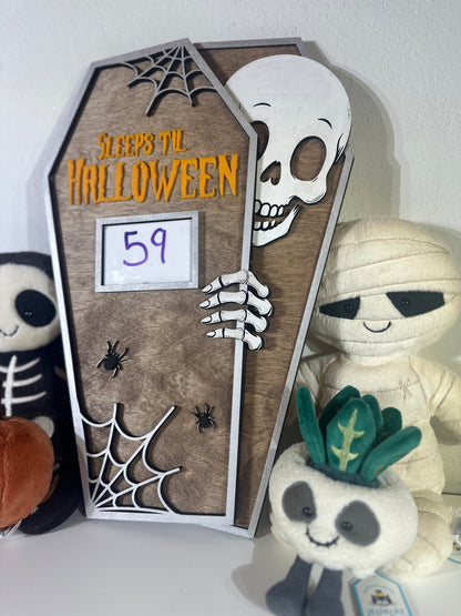 Skeleton Coffin Halloween Countdown