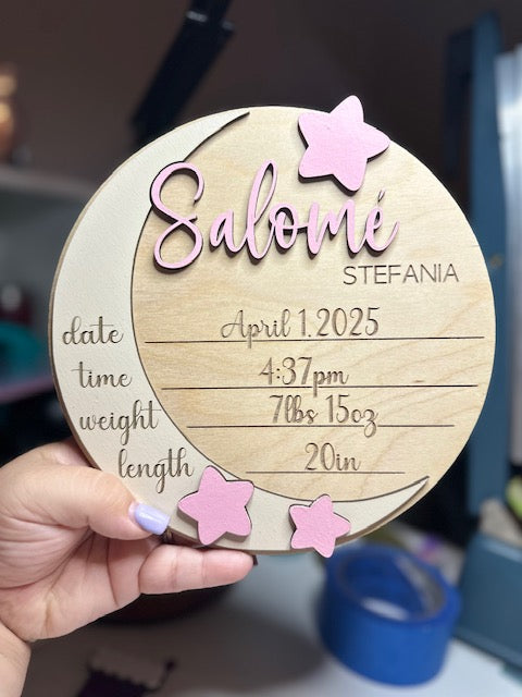 Moon & Stars with Stats