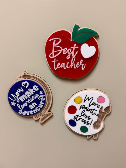 Acrylic Teacher Appreciation Magnets