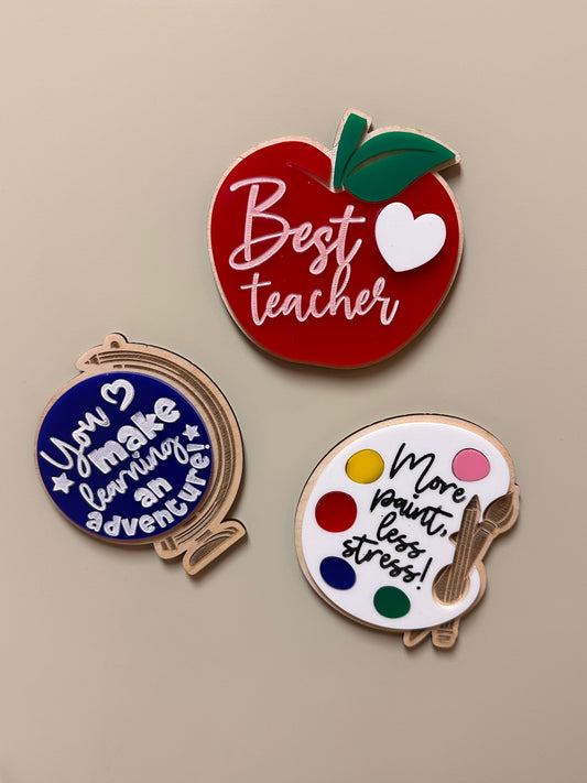 Acrylic Teacher Appreciation Magnets