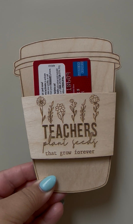 Teacher Appreciation Gift Card Holders
