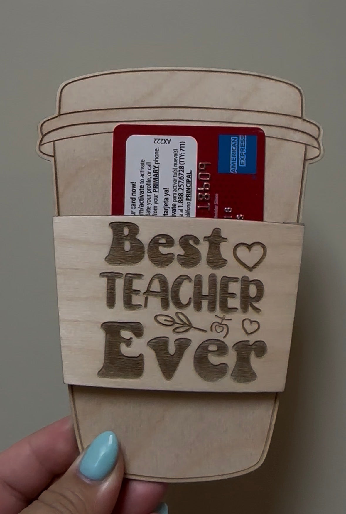 Teacher Appreciation Gift Card Holders