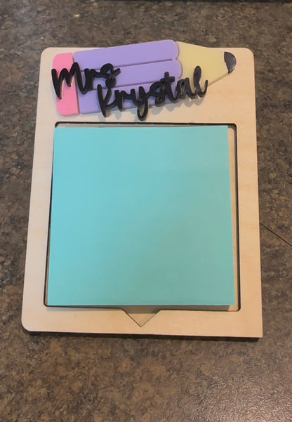 Customized Post it Note Holder