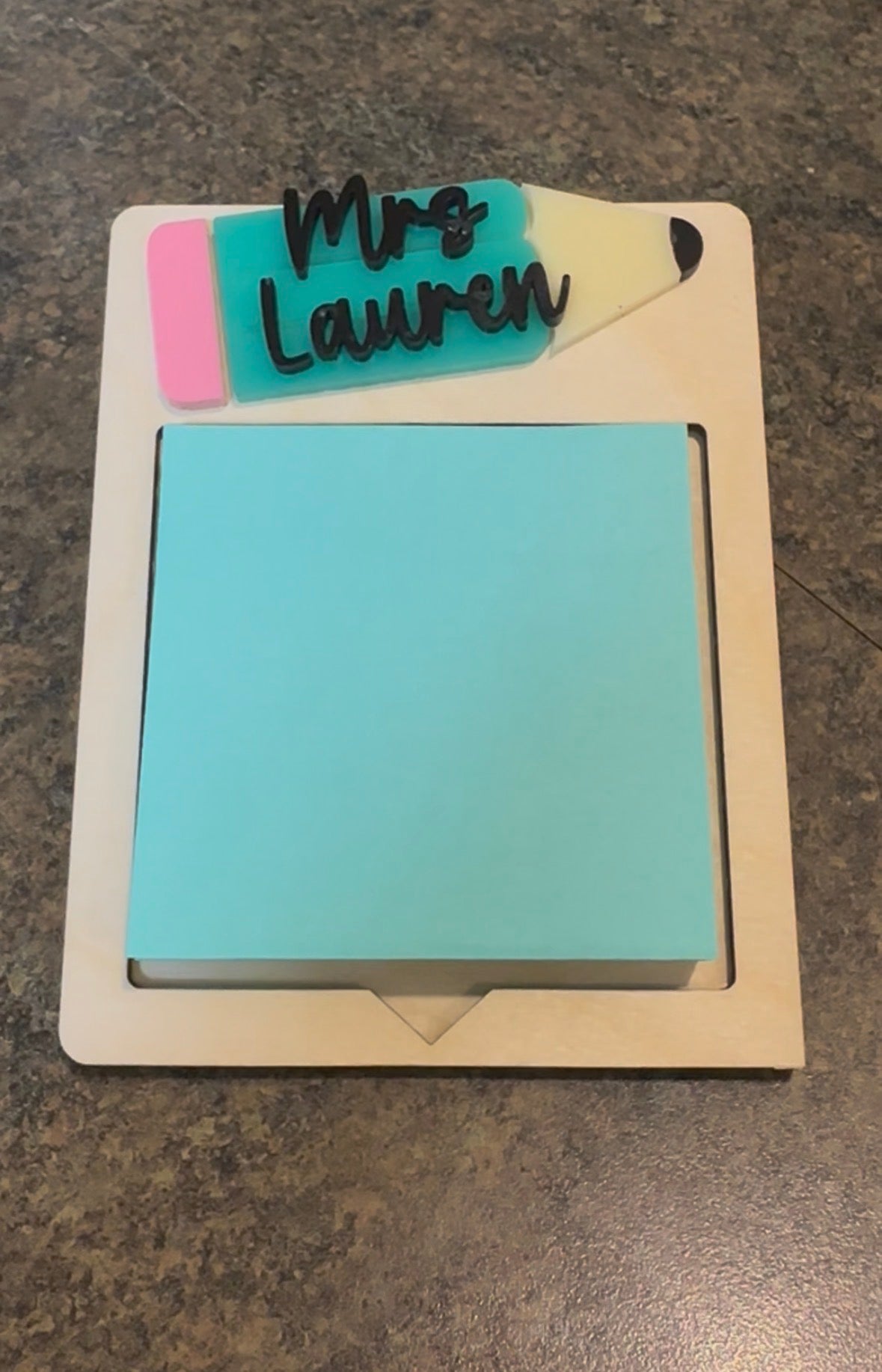 Customized Post it Note Holder
